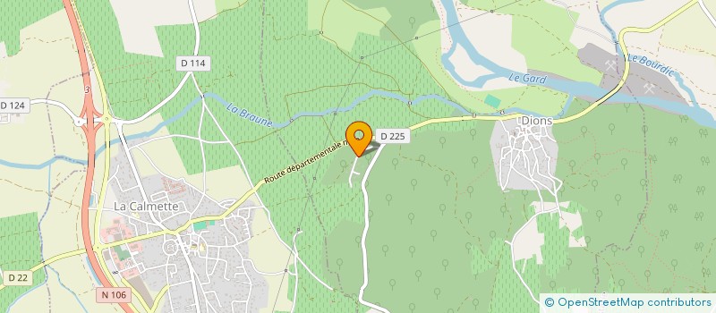 localisation de l'entreprise PADOVAGE  DIONS