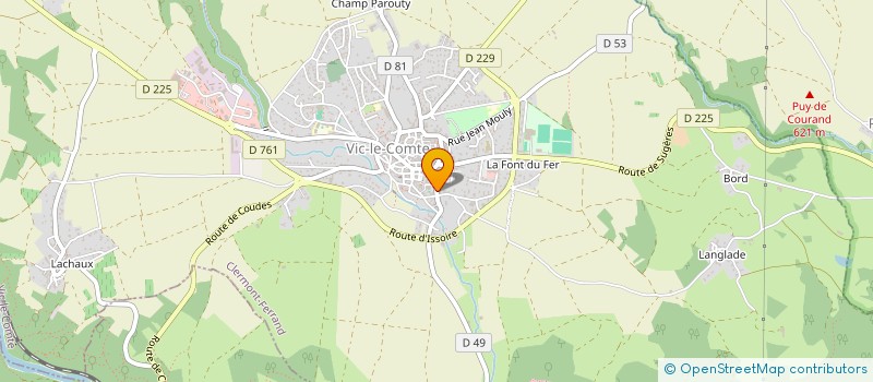 localisation de l'entreprise PADOVANO VIDEO STRATEGIE  VIC-LE-COMTE