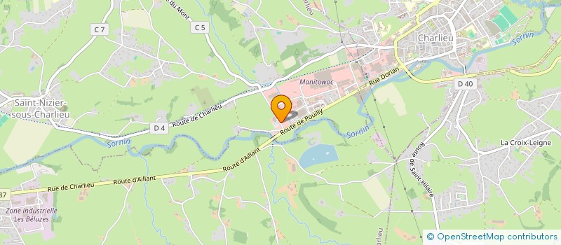 localisation de l'entreprise PADRATHIEU  SAINT-NIZIER-SOUS-CHARLIEU