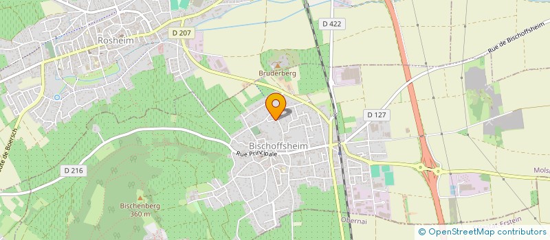 localisation de l'entreprise PADRE  BISCHOFFSHEIM