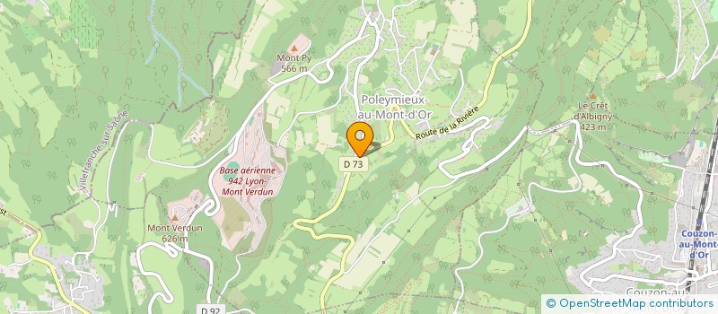 localisation de l'entreprise PADRE PIO  POLEYMIEUX-AU-MONT-D'OR