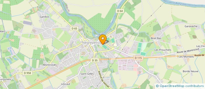 localisation de l'entreprise PADREY  NEGREPELISSE