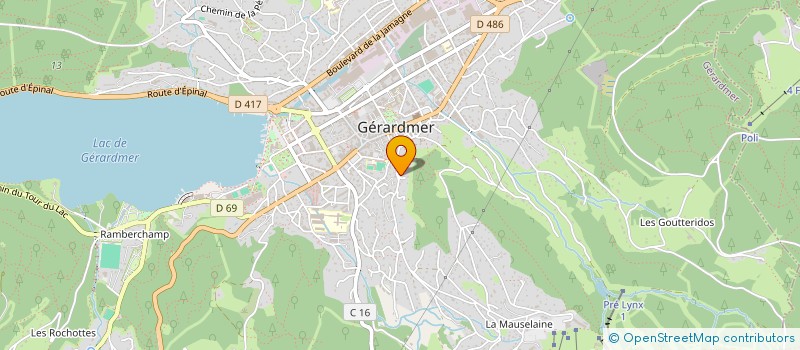 localisation de l'entreprise PADREZ  GERARDMER