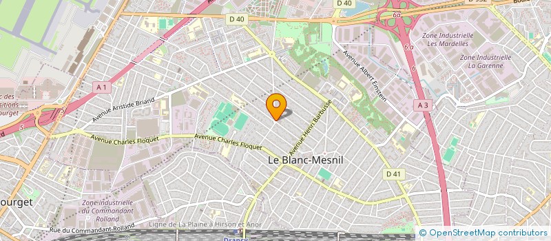 localisation de l'entreprise PADRINO FOOD à LE BLANC-MESNIL