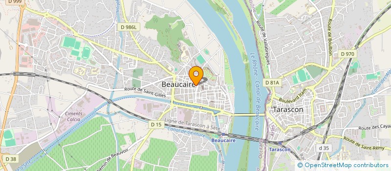 localisation de l'entreprise PADULA à BEAUCAIRE