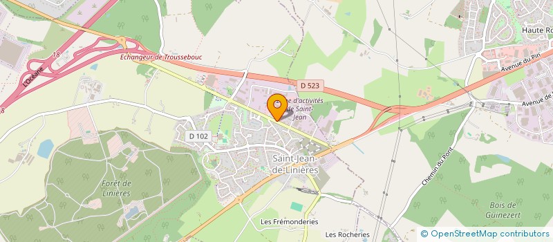 localisation de l'entreprise PAE ANGERS SUD  SAINT-LEGER-DE-LINIERES