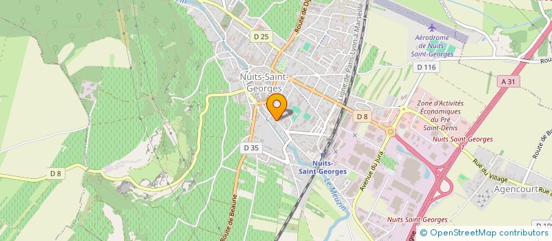localisation de l'entreprise PAEC à NUITS-SAINT-GEORGES