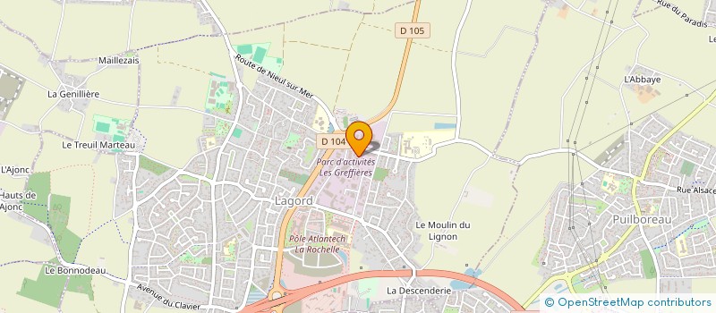 localisation de l'entreprise PAEI CONCEPT  LAGORD