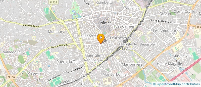 localisation de l'entreprise PAELLA ROSA  NIMES