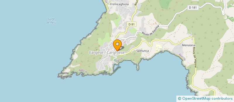 localisation de l'entreprise PAESOLU à CARGESE