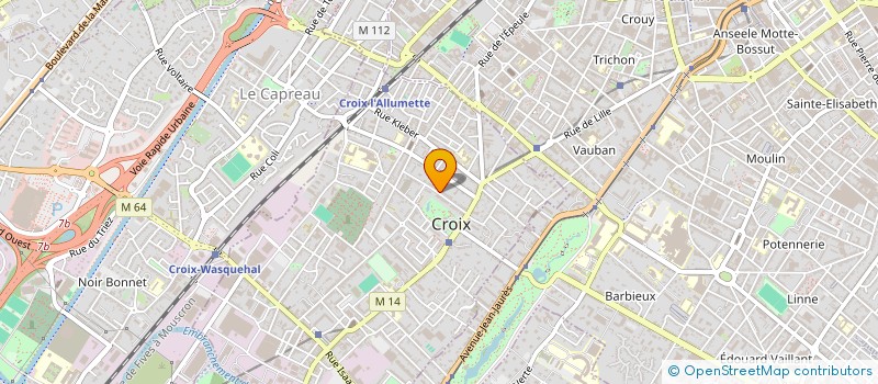 localisation de l'entreprise PAEVA à CROIX