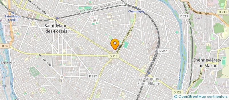 localisation de l'entreprise PAF à SAINT-MAUR-DES-FOSSES