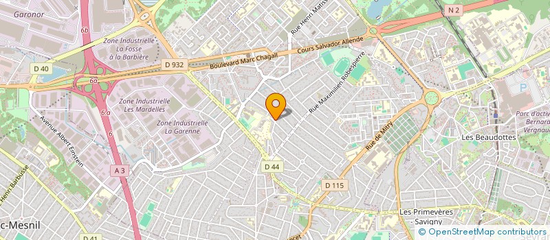 localisation de l'entreprise PAF BAT  MITRY-MORY