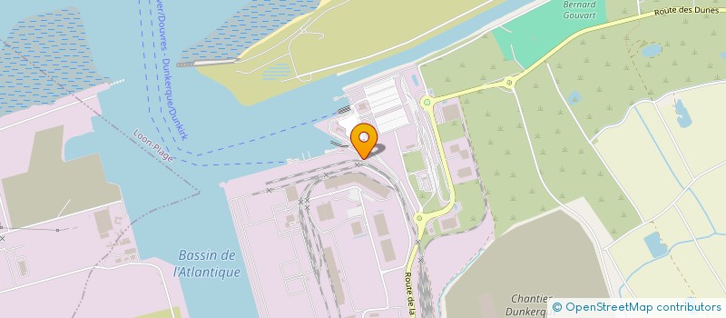 localisation de l'entreprise PAF DUNKERQUE  LOON-PLAGE