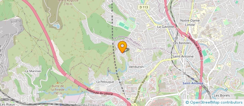 localisation de l'entreprise PAF IMMO  MARSEILLE 15EME