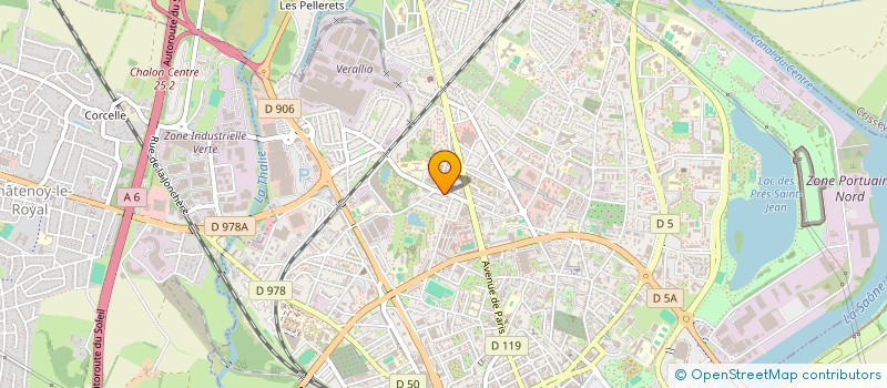 localisation de l'entreprise PAF PASTEQUE  CHALON-SUR-SAONE