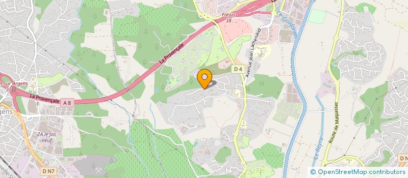 localisation de l'entreprise PAFAZUR à FREJUS