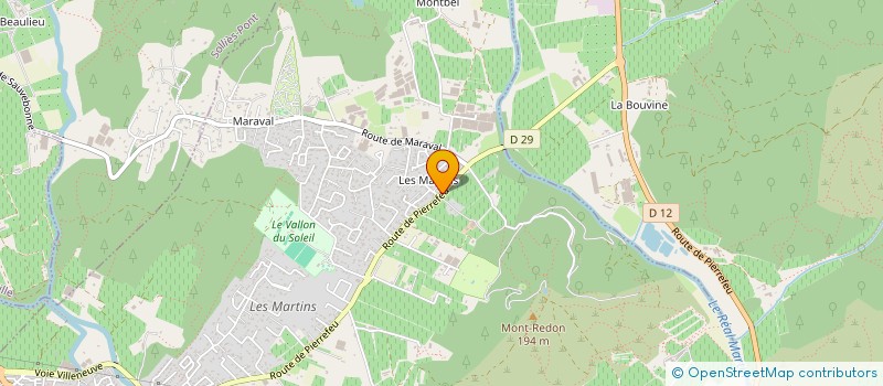 localisation de l'entreprise PAFF - PELOTON ASSOCIATIF FIERS ET FONDUS  LA CRAU