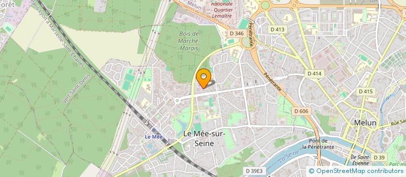 localisation de l'entreprise PAFI ORGANISATION à LE MEE-SUR-SEINE