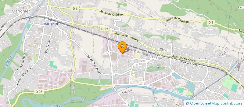 localisation de l'entreprise PAG  THYEZ