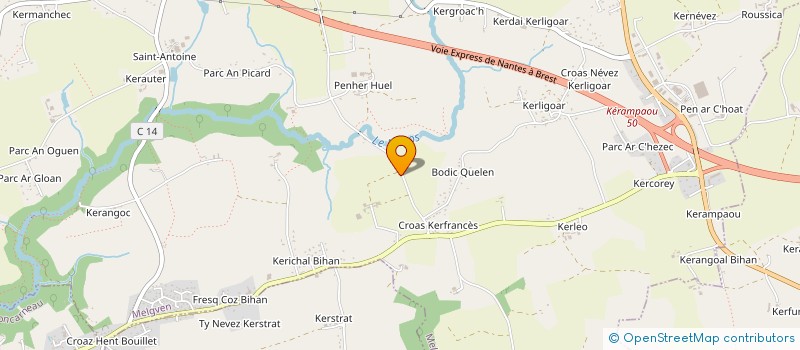 localisation de l'entreprise PAG  MELGVEN