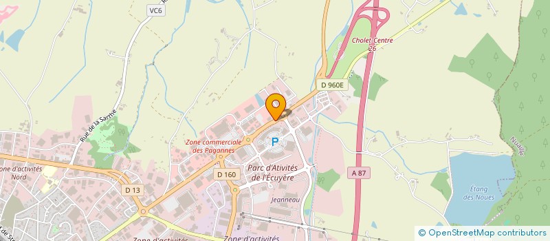 localisation de l'entreprise PAGAFI à CHOLET