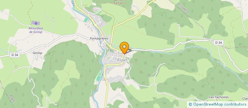 localisation de l'entreprise PAGAILLE  ASPET