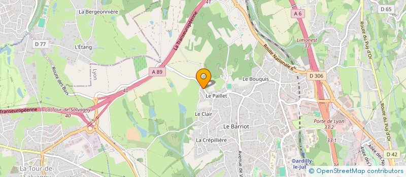 localisation de l'entreprise PAGAJOB  DARDILLY