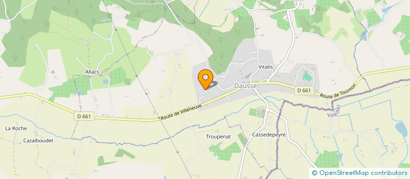 localisation de l'entreprise PAGANEL  DAUSSE