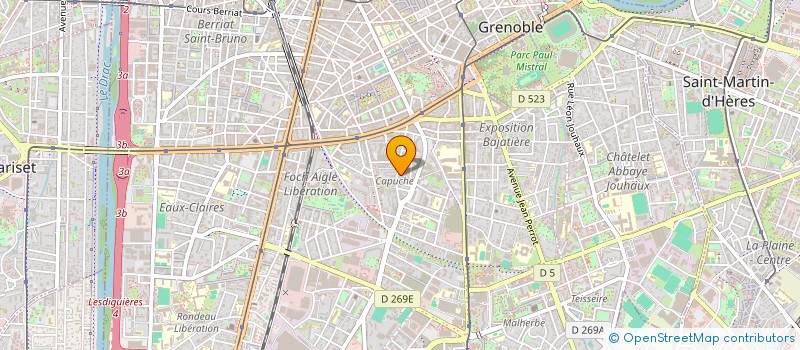 localisation de l'entreprise PAGANELLI  GRENOBLE