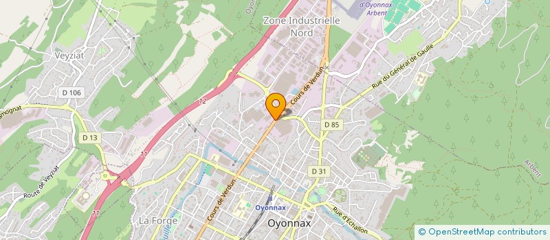 localisation de l'entreprise PAGANI DISTRIBUTION à OYONNAX