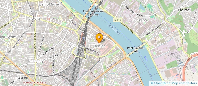 localisation de l'entreprise PAGANI EXPERTISE COMPTABLE à BORDEAUX