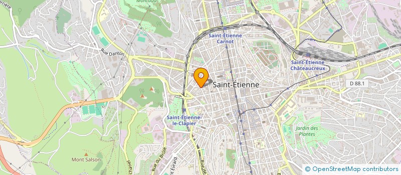 localisation de l'entreprise PAGANI GINETTE BERNARD RENE à SAINT-ETIENNE