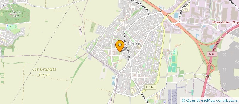 localisation de l'entreprise PAGANIMMO à CORBAS