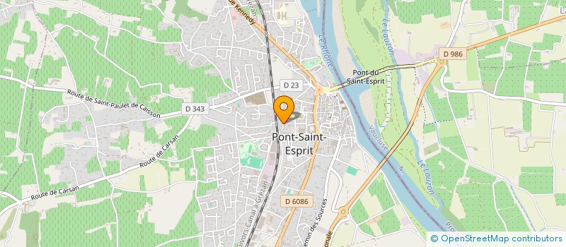 localisation de l'entreprise PAGANO-LE SAINT PANCRACE  PONT-SAINT-ESPRIT