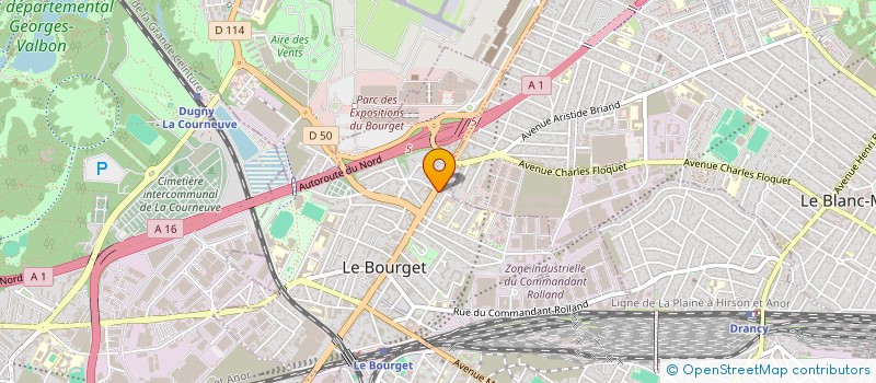 localisation de l'entreprise PAGAS FRANCE à LE BOURGET