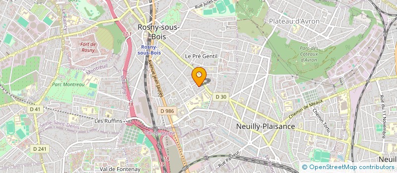 localisation de l'entreprise PAGAWY à ROSNY-SOUS-BOIS