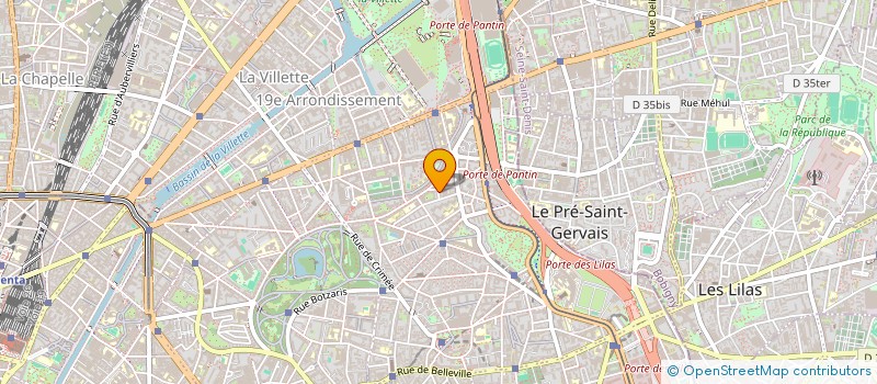 localisation de l'entreprise PAGAX  PARIS 19