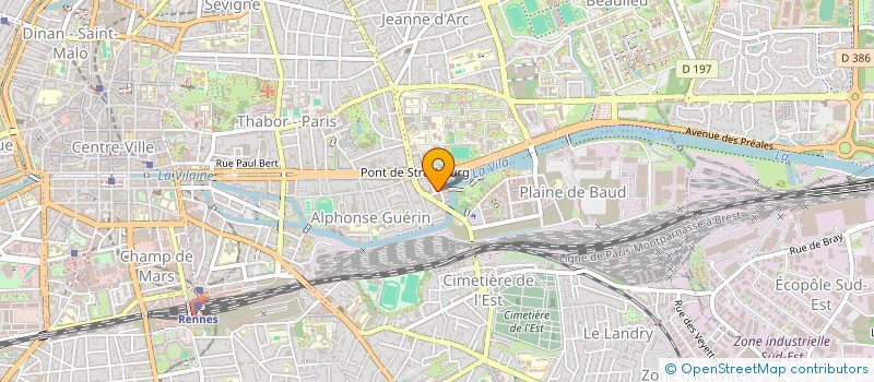 localisation de l'entreprise PAGAYER A RENNES  RENNES