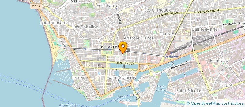 localisation de l'entreprise PAGE à LE HAVRE