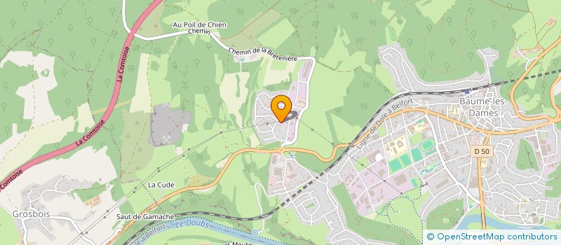 localisation de l'entreprise PAGE  BAUME-LES-DAMES