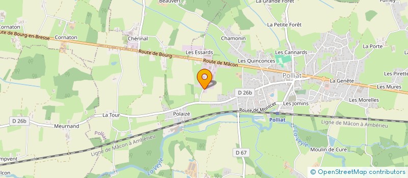 localisation de l'entreprise PAGE-BALFIN CEDRIC  POLLIAT