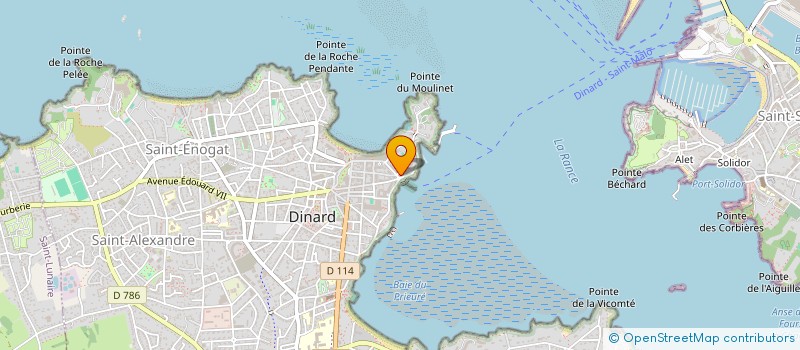 localisation de l'entreprise PAGE BLANCHE  DINARD