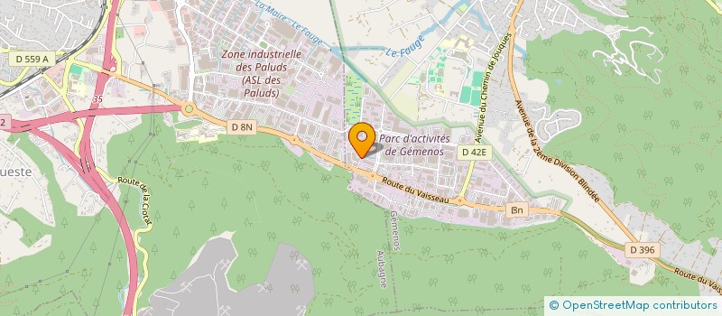 localisation de l'entreprise PAGE CONSULTING à AUBAGNE