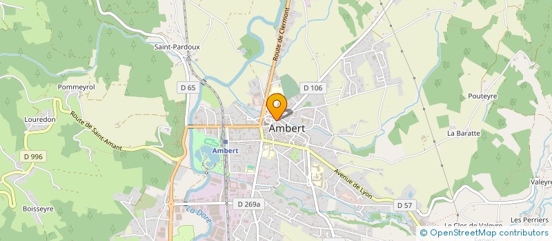 localisation de l'entreprise PAGE D'ART à AMBERT