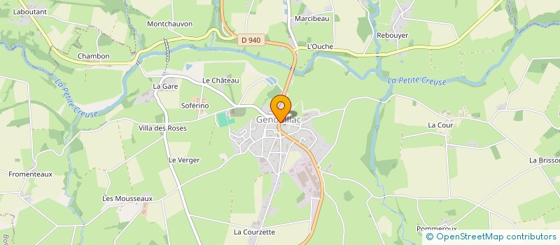 localisation de l'entreprise PAGE EN VOL  GENOUILLAC