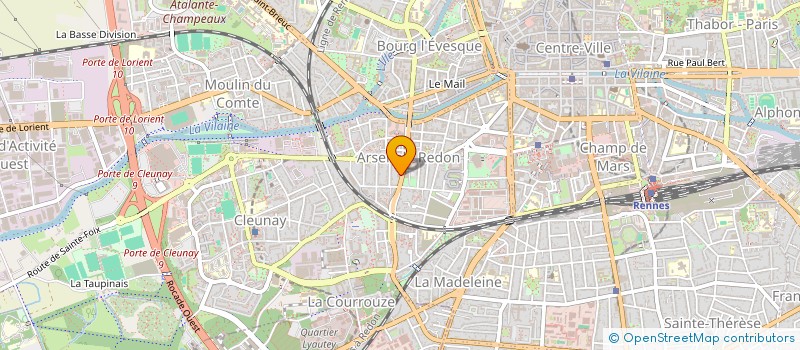 localisation de l'entreprise PAGE ENTREPRISES à RENNES
