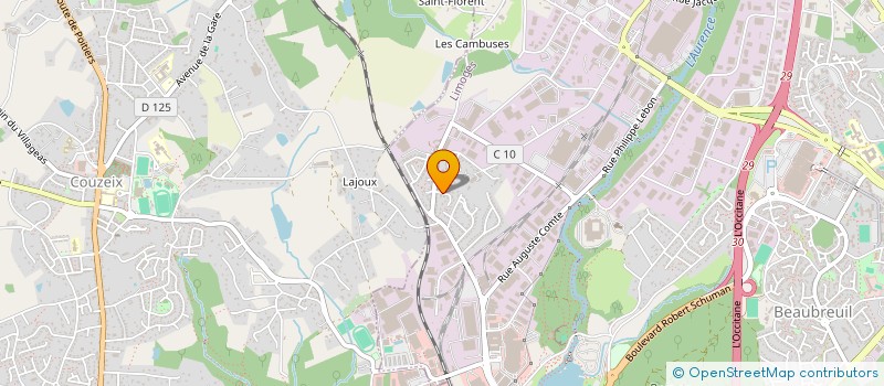 localisation de l'entreprise PAGE IMMO à LIMOGES