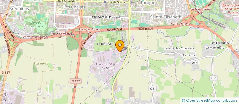 localisation de l'entreprise PAGE IN à NOYAL-CHATILLON-SUR-SEICHE