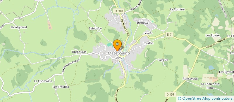 localisation de l'entreprise PAGE INVEST MANAGEMENT (P.I.M)  MAZET-SAINT-VOY